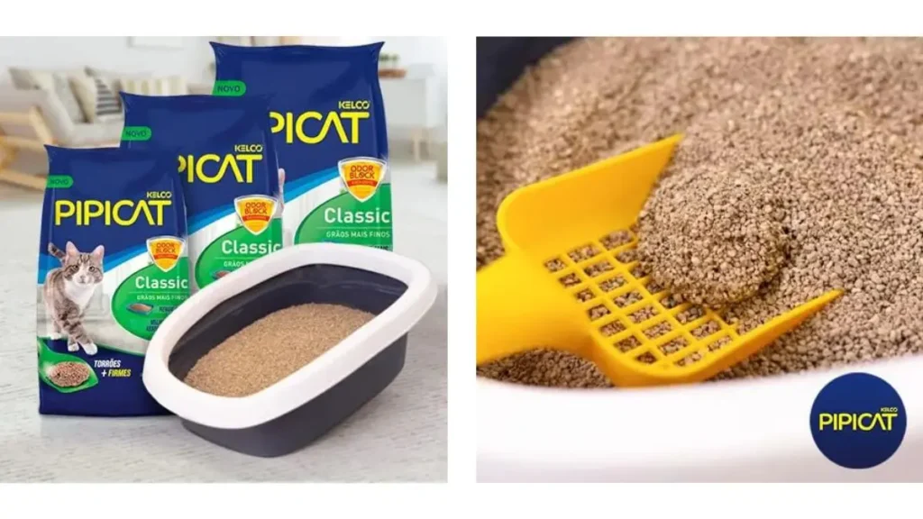 Areia Sanitária Pipicat Classic 12kg vs Viva Verde Biodegradável 4kg - Qual a Melhor Areia para seu Felino em 2026? 2 Areia Sanitária Pipicat Classic 12kg