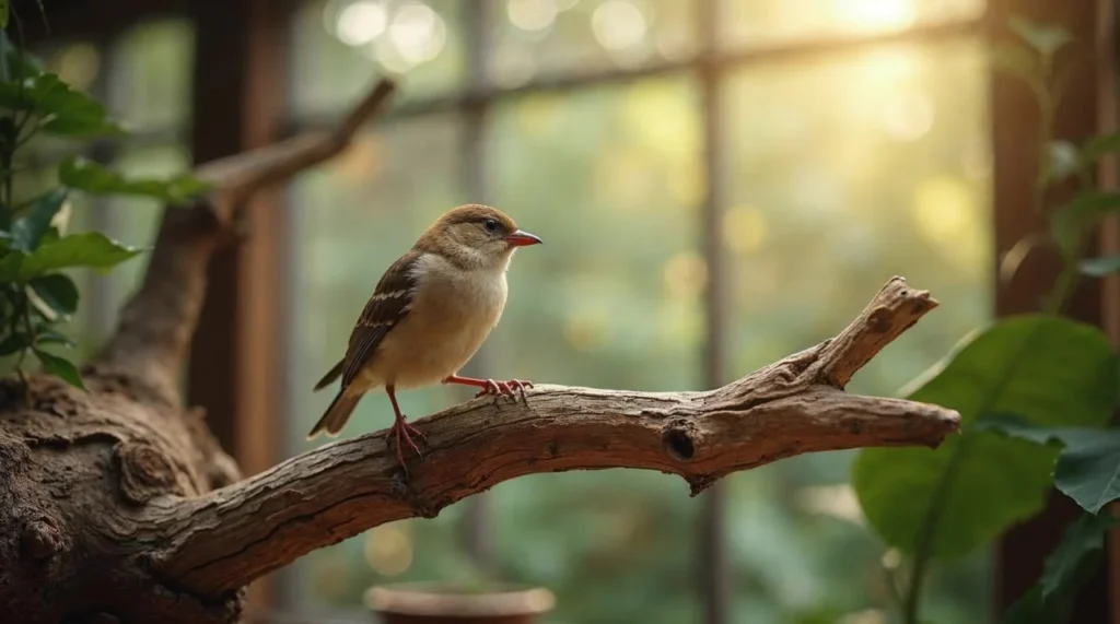 Poleiro Natural Para Aves